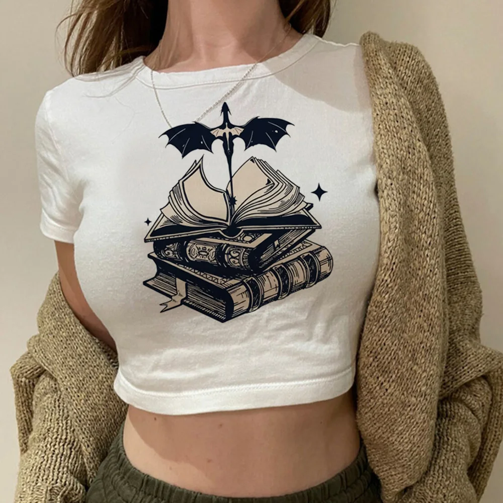 Quarto Ala Yk2 Hippie Estetico Crop Top Donna Fairycore Kawai Trashy Graphic Cropped T-Shirt