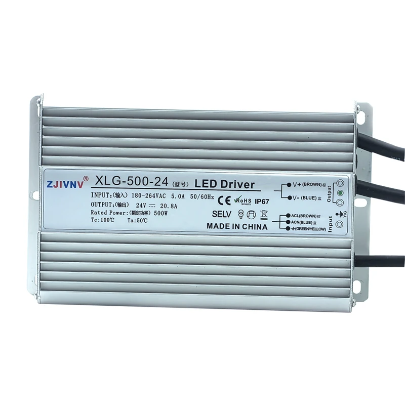 Transformador LED 24V IP68 Impermeable - 15W, Entrada 220V AC, Salida 24V AC, Con Enchufe, Para Iluminación Exterior Y Bombas