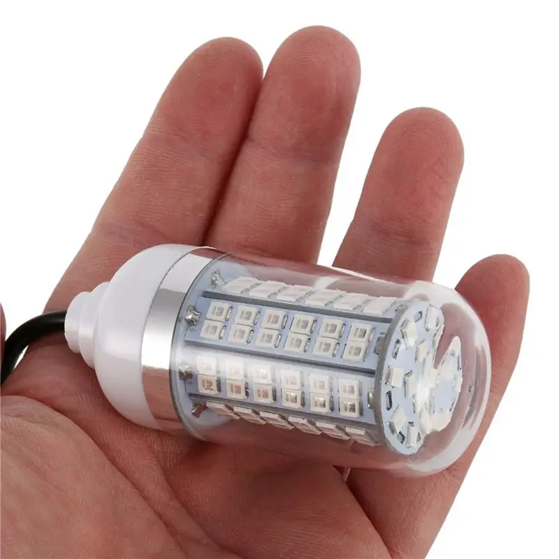A36T-6X 12V LED 녹색 수중 낚시등 크래피 쉐드 오징어 보트 낚시등