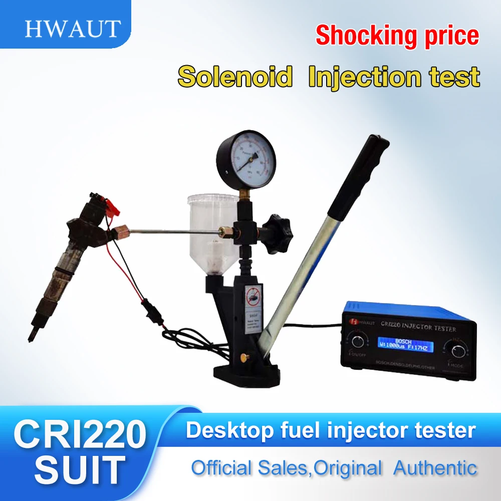 

CRI220 Common Rail Injector Tester With S80H S60H Oil Nozzle Calibator Kit For BOSCH DENSO DELPHI CAT Electromagnetic injector