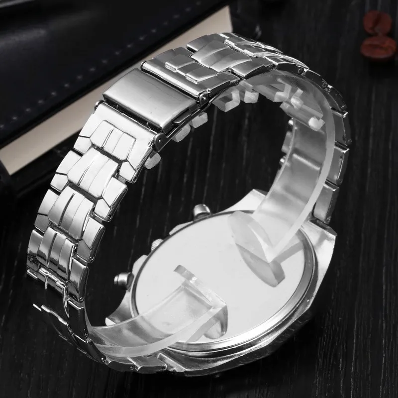 Top Brand Mens Watches Luxury Steel Analog Quartz Wristwatch Fashion Business Gold Sliver Male Clock Relogios Masculino Montre 5