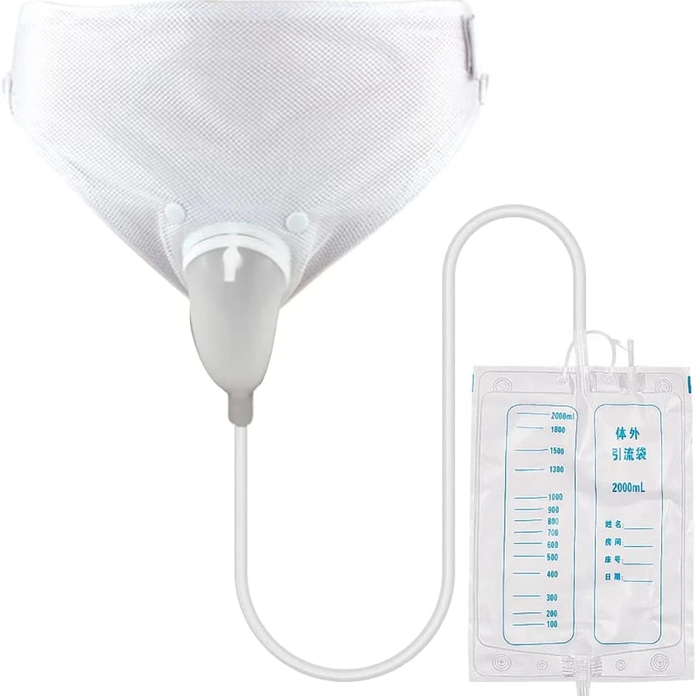Reusable Older Men Woman Silicone Urine Collector Bags Large Capacity Adults Urinal with Urine Catheter Bags Male Female Toilet