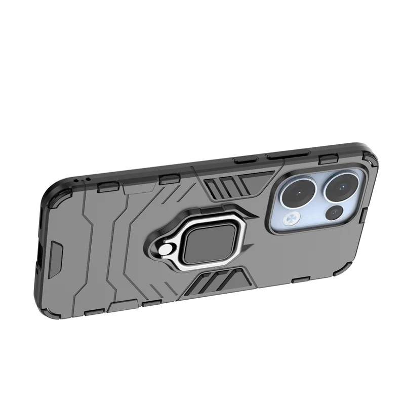 Shockproof Armor Metal Ring Phone Case with Magnetic Car Holder