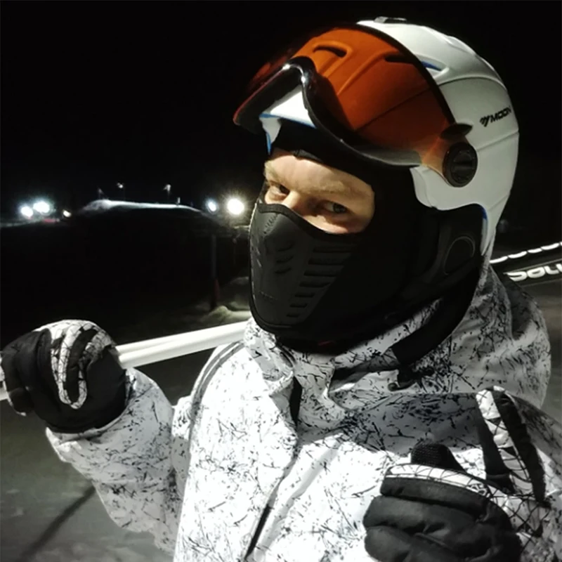 LOCLE Goggles Skiing Helmet CE Certification Safety Ski Helmet With Glasses Skating Skateboard Skiing Snowboard Helmet PC+EPS