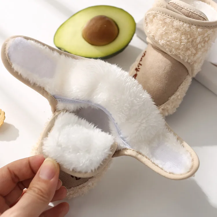 Baby Socks Winter Baby Boy Girl Booties Fluff Soft Toddler Shoes First Walkers Anti-slip Warm Newborn Infant Crib Shoes baby shoes,soft sole shoes