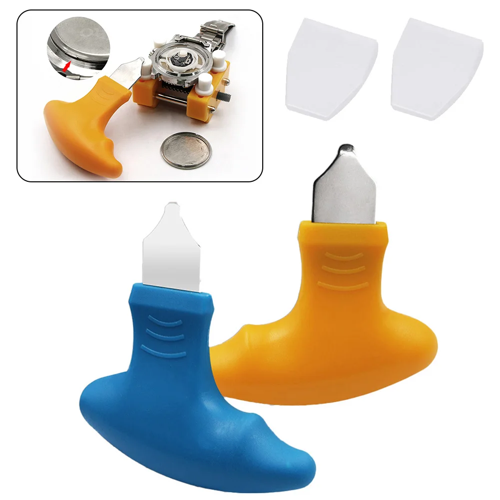 1pcs Pry Cover Cutter PP Plastic Alloy Steel For Skid Cover Repair Watch Opening Watch Ware Lid Opener Hand Tool Accessories watch repair tool universal opener three feet open bottom cover three jaw open watch cover watch repair tool