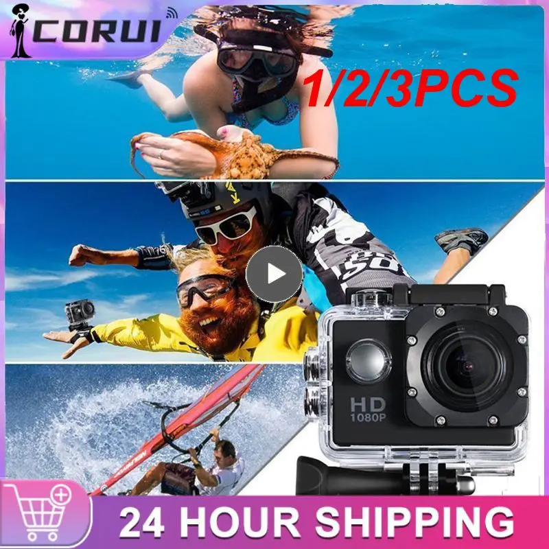 

1/2/3PCS Camera Plastic 30M Waterproof Go Diving Sport Mini DV 1080P Video Camera Bike Helmet Car Cam Dvr Outdoor