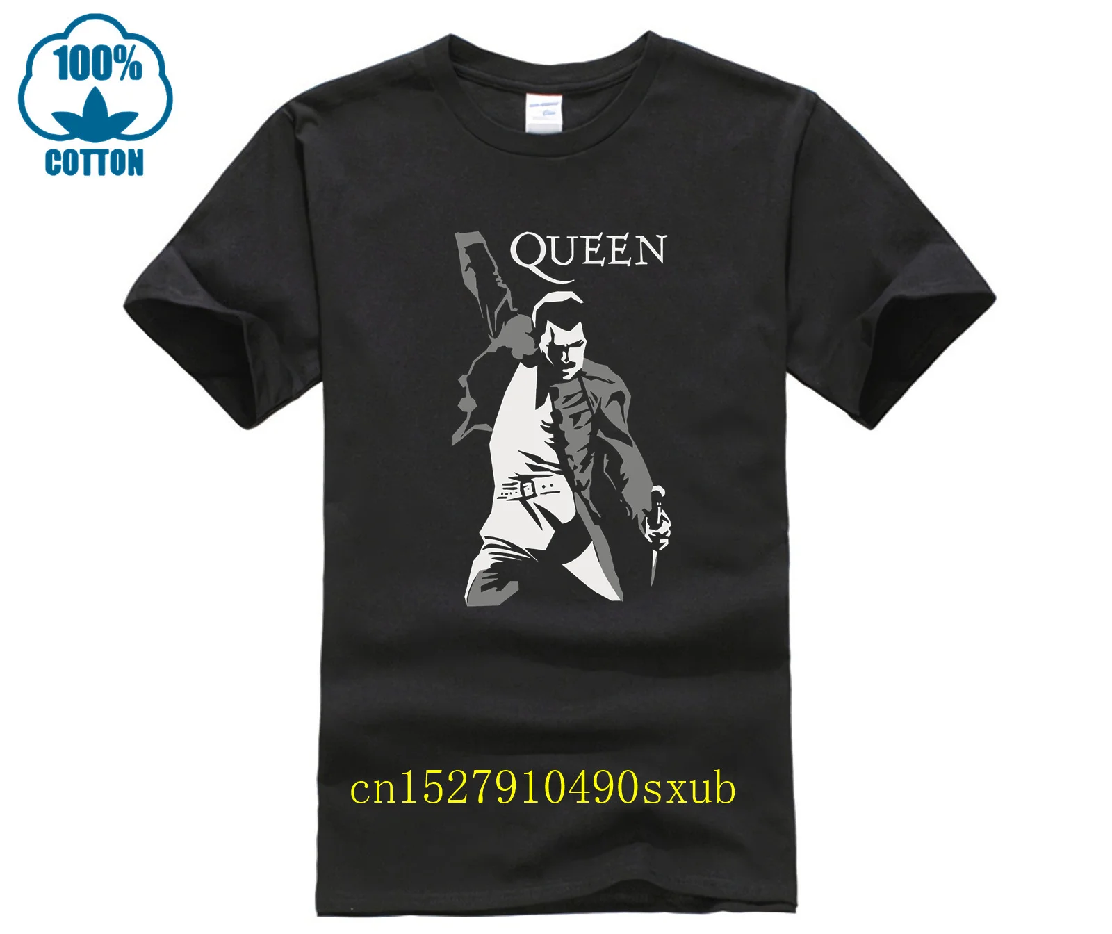 O Hals Tiener T Shirt Gedrukt T Shirt Korte Mouw Heren Koningin Freddy Mercury T Shirt Ontwerpen Best Seller Mannen
