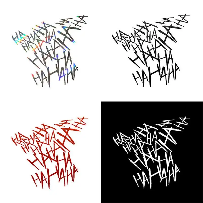 

HAHAHA Car Stickers waterproof universal bike helmet car back window funny decal sticker automobile exterior decoration supplies