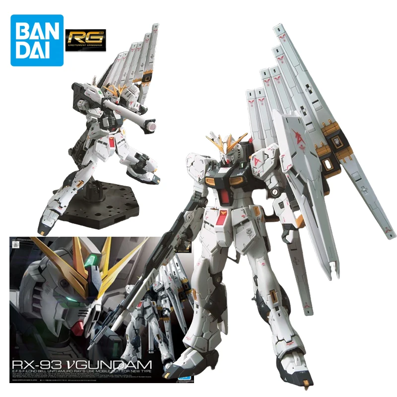 Bandai Gundam Anime Model RG RX-93 V GUNDAM Action Figure V Gundam