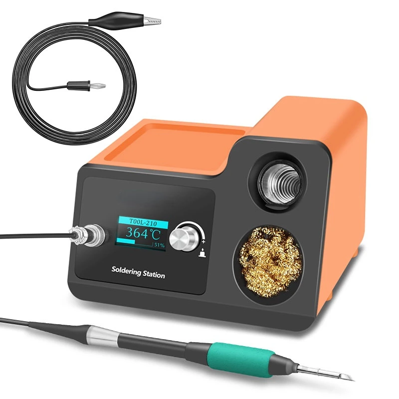 

Soldering Station Electric Digital Adjustable Temperature Auto Sleep Rapid Heating Repair Welding Tools