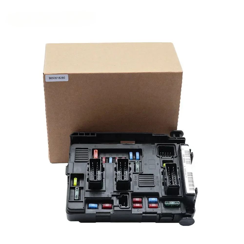 Car Fuse Box Module 9650618280 for Peugeot Partner 206 307 Citroen Xsara Berlingo Picasso C2 C3 C5 6500Y3 BSM B5 Accessories