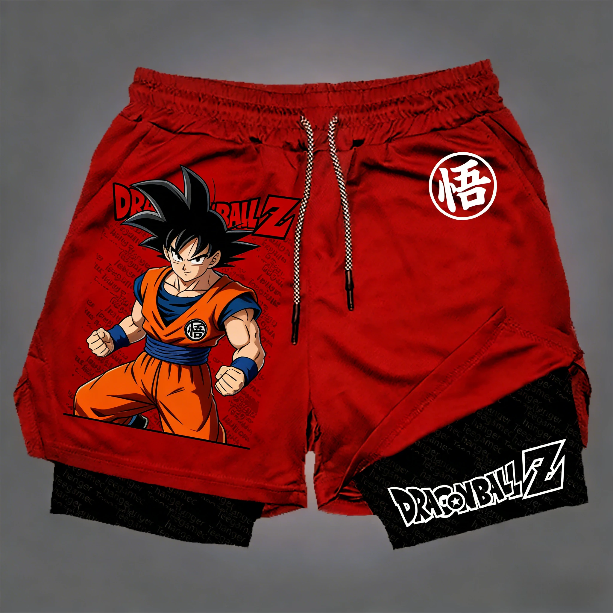 2026 Dragon Ball 3D-Druck Doppellagige Shorts für Eltern und Kinder S-2XL Modische Goku Vegeta Alltags-Freizeithosen