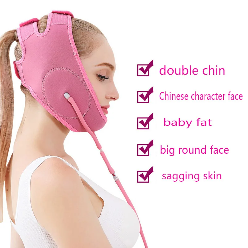 Inflatable Air Press Facial Slimming Band V-Line Cheek Chin Slimming Belt Face Massager Shaper Skin Care Thining Firming Bandage_voghion.com