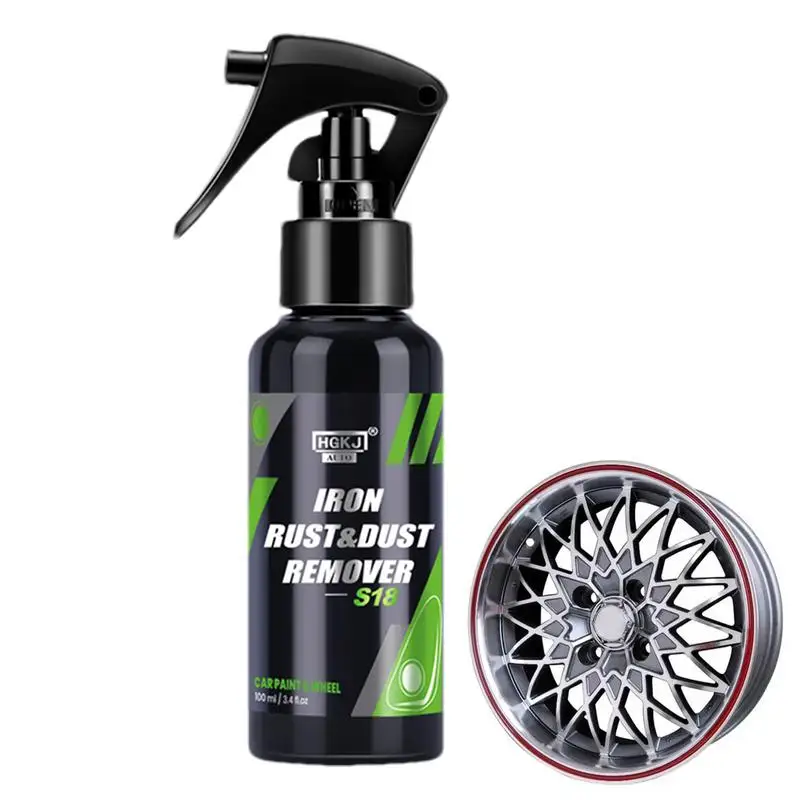

50/100ML Iron Remover Car Detailing 50/100ML Iron Cleaner Removes Brake Dust Fallout Decontamination Kit Auto Car Care Iron
