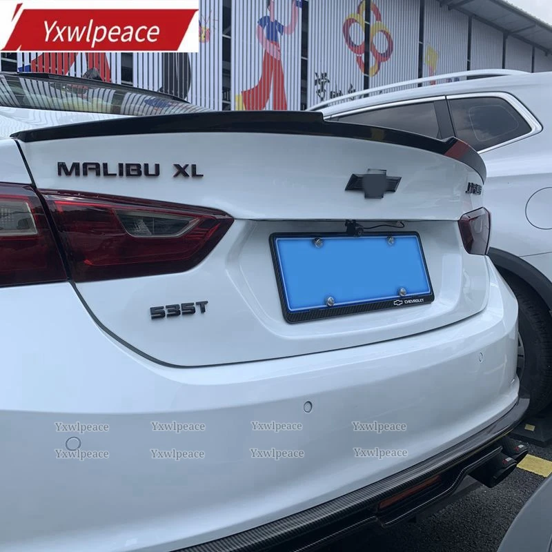 

For Chevrolet Malibu XL 2016 -2022 Spoiler High Quality ABS Plastic Rear Trunk Lip Spoiler Car Trunk Lid Styling Decoration