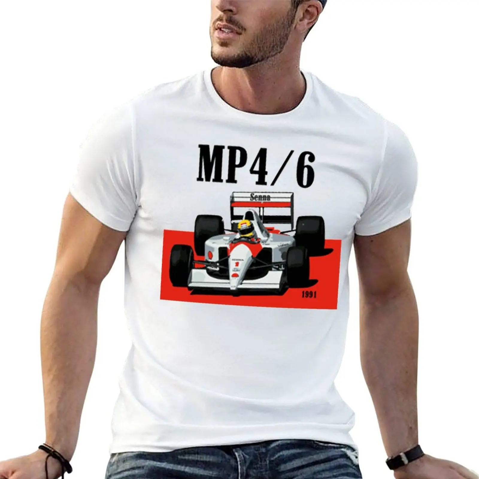 Ayrton Senna F1 Race Raer 14 T-Shirt Fresh Campaign Humor Graphic Tshirt Graphic Cool Home Eur Size
