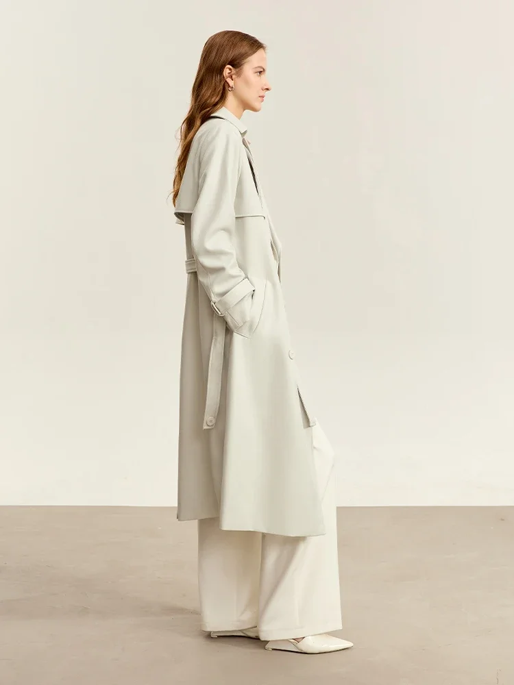 ジャケット・アウター amiur wide sleeve trench coat Ivory amiur wide sleeve trench coat Ivory