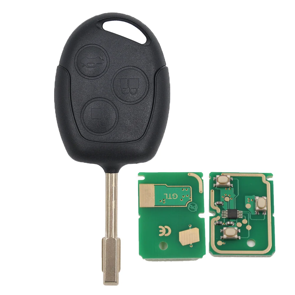 KEYECU Remote Key Fob 433MHz 4D60/4D63 Ford Focus LS Mondeo Focus LR Fiesta WP WQ 2002 2003 2004 2005 2006 2007 2008