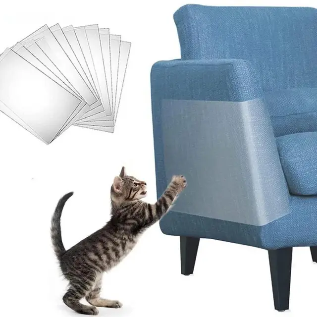 Transparent Anti-cat Scratching Stickers Self-adhesive Anti-cat Scratch Scratch Guard Mat Durable PVC Sofa Protection Sticker 3