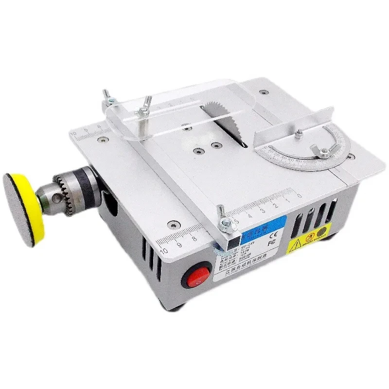 Woodworking Lathe Machine 63Mm Blade Mini Table Saw Electric Small Bench Saws Desktop Saw Household Diy Pcb Model Cutting Tool mini table saw small woodworking electric bench saw kit handmade diy hobby model crafts cutting tool 795 motor 110v 220v