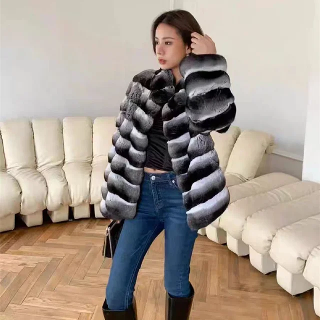 2026 The New Selling Faux Chinchilla Hair Short Coat Women A Variety Of Styles Optional Splicing Faux Totoro Fur Coat 4