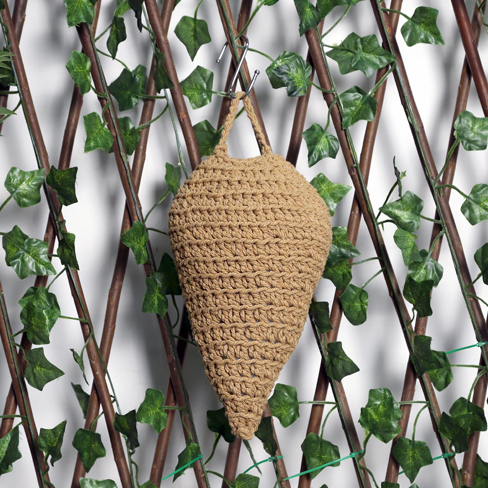 Crochet Wasp Nest Decoy Fake Hornet Nest Faux Hornets Repellent Hanging Wasp Decoy Housewarming Gift
