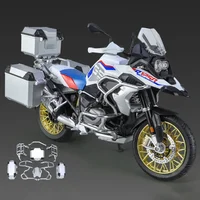 New 1:9 BMW R1250 GS ADV Alloy Die Cast Motorcycle Model Toy Vehicle Collection Sound and Light Off Road Autocycle Toys Car 2