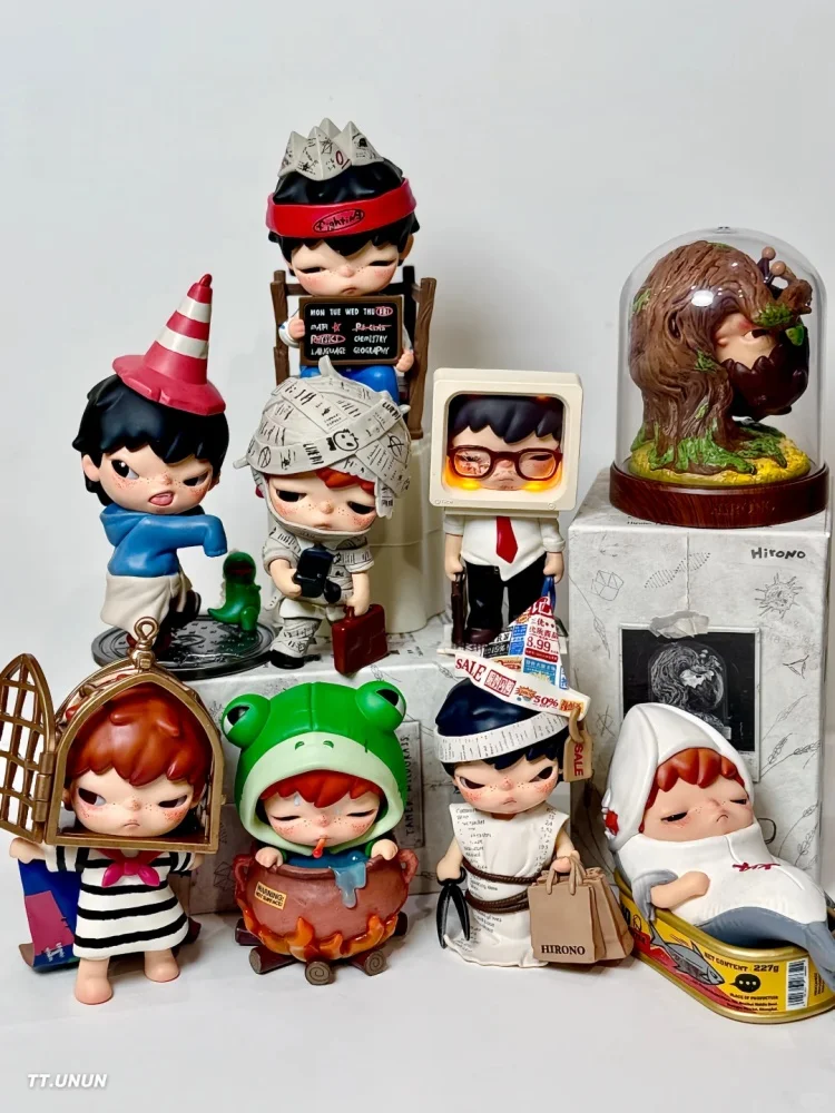Original POPMART Hirono Greenhouse Miscanthus Serie Blind Box Sammlerfigur Niedliche Schreibtischdekoration Geburtstagsgeschenk für Freunde Spielzeug – Detail 1