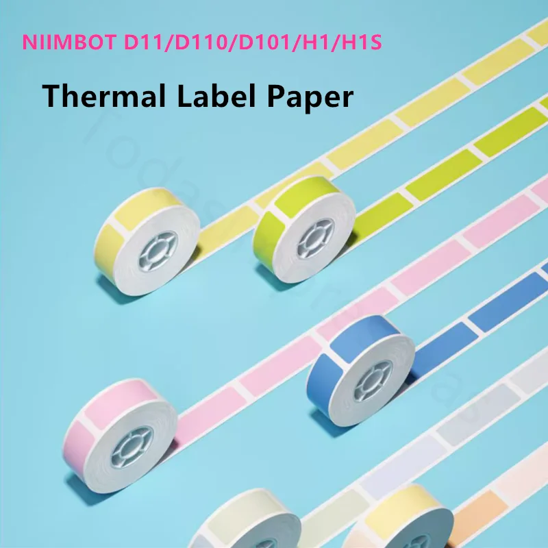 Niimbot 애니멀 파라다이스 열 라벨 스티커 용지, H1 H1S D110 D101 D11 프린터용 라벨 리본 스티커, 어린이 선물 문구