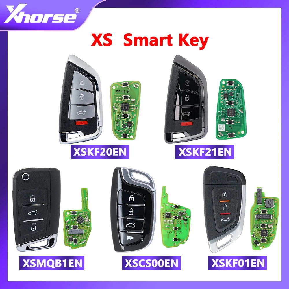 

Универсальный пульт дистанционного управления XHORSE VVDI Smart Key с функцией приближения PN: XSKF01EN/XSKF20EN/XSKF21EN/XSMQB1EN/XSCS00EN английская версия