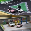 SNT 1:100 Q25-370Z FPV RC Car with Goggles Micro RC Desk Race Table Car Remote Control Car Magnetic Attraction FPVBOX RACE 25mW 3