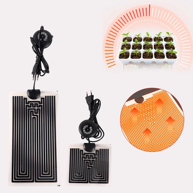 5~40W Plant Heating Pad Seedling Heat Mat Electric Warming Mat for Faster Germination&Root Growth Seed Starting Propagation 2
