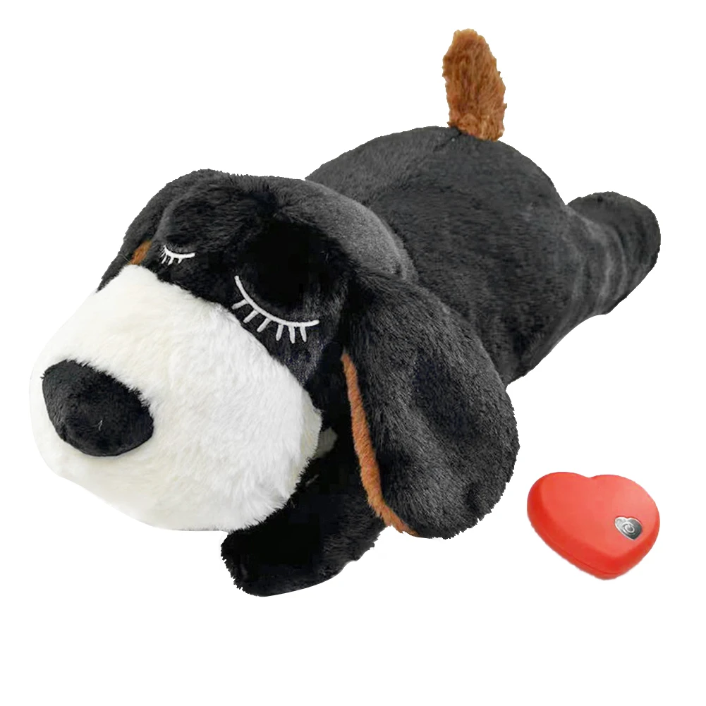 Puppy Heartbeat Soothing Hug Toy Dog Heating Plush Doll Pet Comfortable Behavioral Training Play Aid Tool Anxiety Relief Sleep