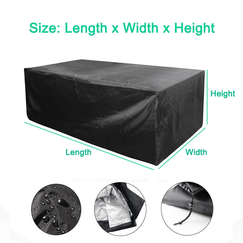 Multiple Size Outdoor Furniture Cover Sofa Chair Table Patio Cover chair cover patio furniture cover chair dust cover