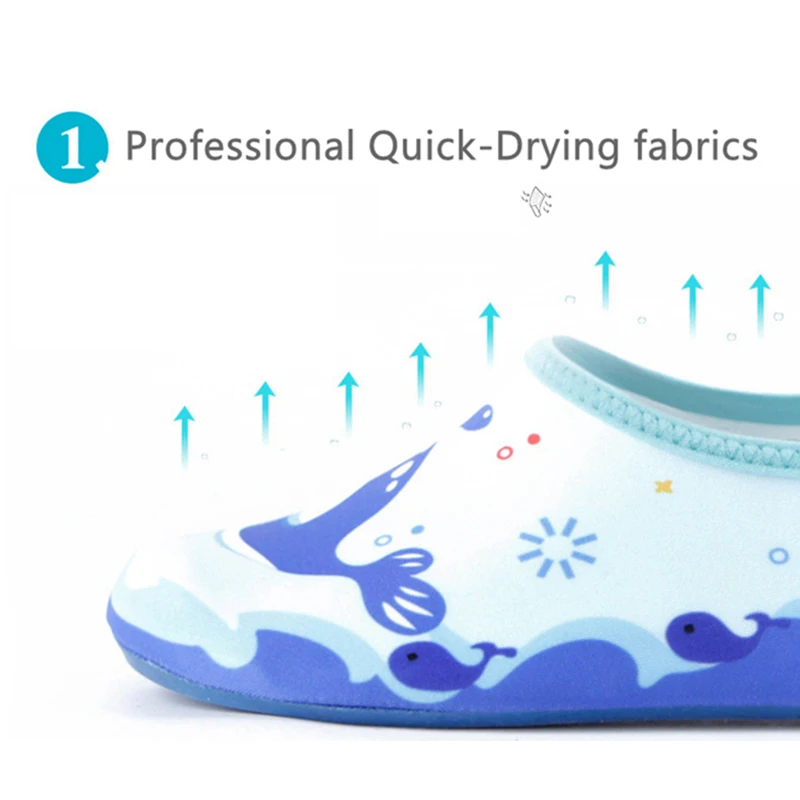 Children's Quick-Dry Non-Slip Aqua Shoes for Beach and Water Activities