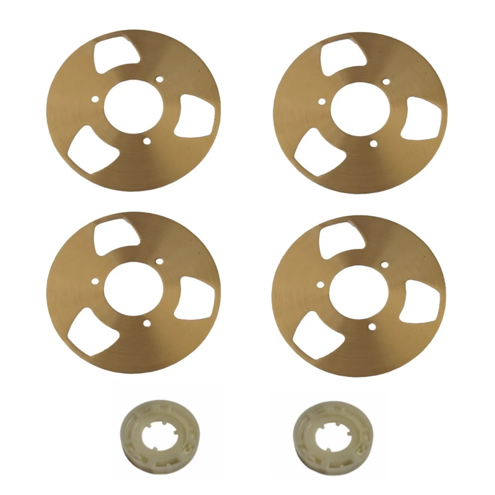 Making Reel To Reel Cassette Kit Metal Aluminum Diameter 42mm Pack of 4 Reels + 2 Wheel metal reel