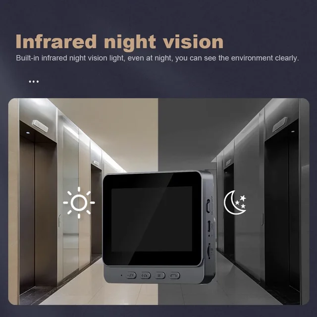 Smart Home 2.4G WiFi Wireless Visual Doorbell Video Intercom 4.2Inch Door Bell Video Intercom Door Camera IR Night Vision NEW 3
