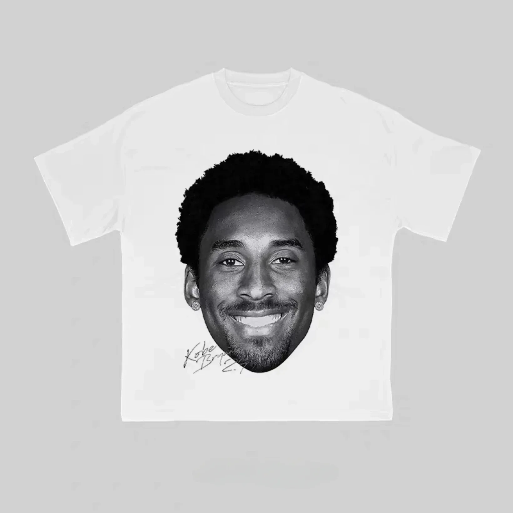 Summer Cotton T-shirt Street Wear Basketball Kobe Bryant Graphic Print Loose T-shirt Top Men's T-shirt for Both Men and Women 2
