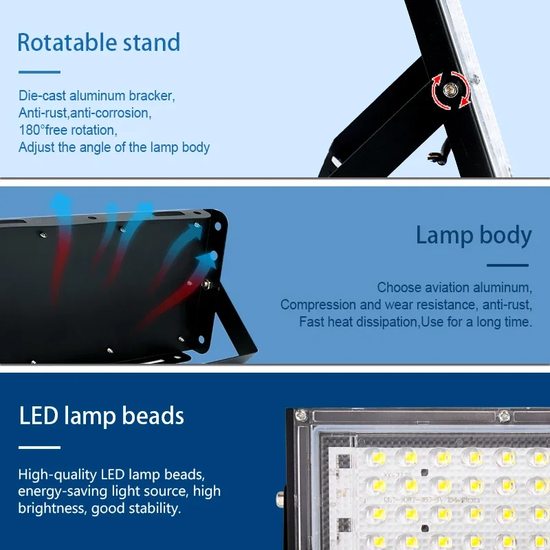 30W Led Flood Light AC 220V 230V 240V Outdoor Floodlight Spotlight IP65 Waterproof LED Street Lamp Landscape Garden Lights