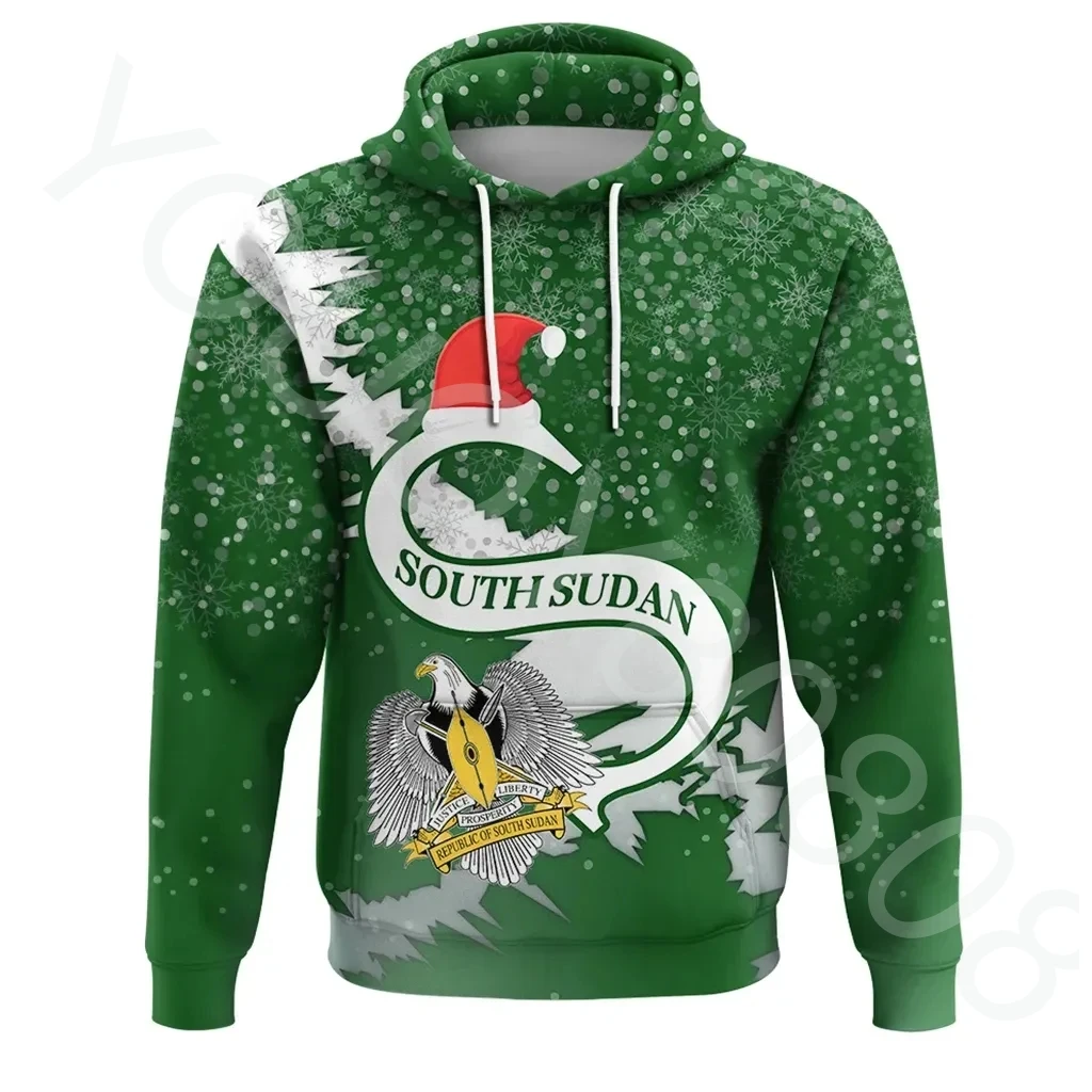 

African Clothing South Sudan Christmas Hoodie - X Style Fall Men's Hoodie Casual Sweater Vintage Harajuku Casual Clothing