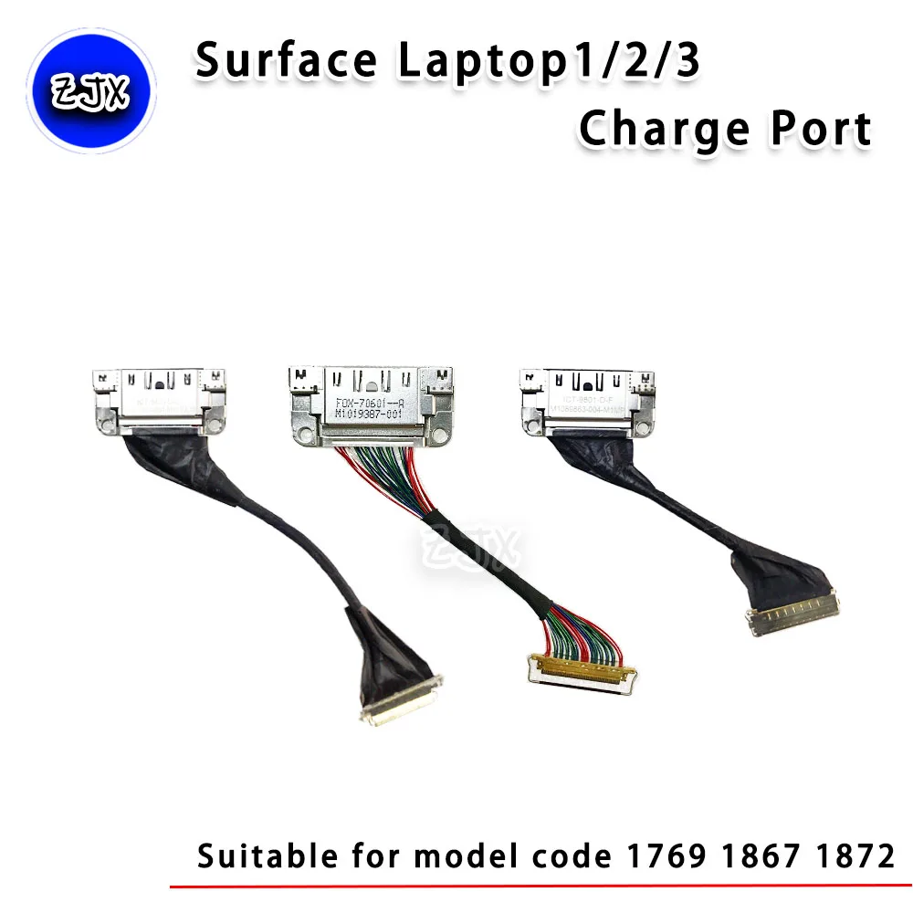 Microsoft Surface Laptop1/2/3 1867 laptop power port connector 1769 Charging Tail Plug 1872 M1089863 M1089864-004 M1019389-005