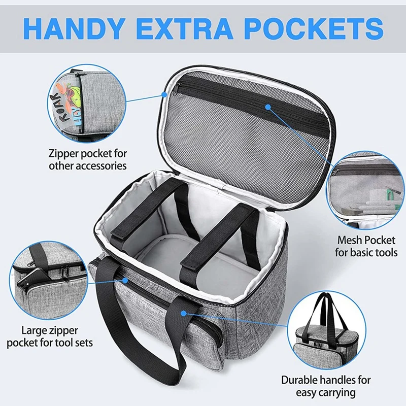 Carrying Case Compatible With Cricut Mug Press Machine, Portable Lightweight Travel Tote Bag For Machine,For Accessories