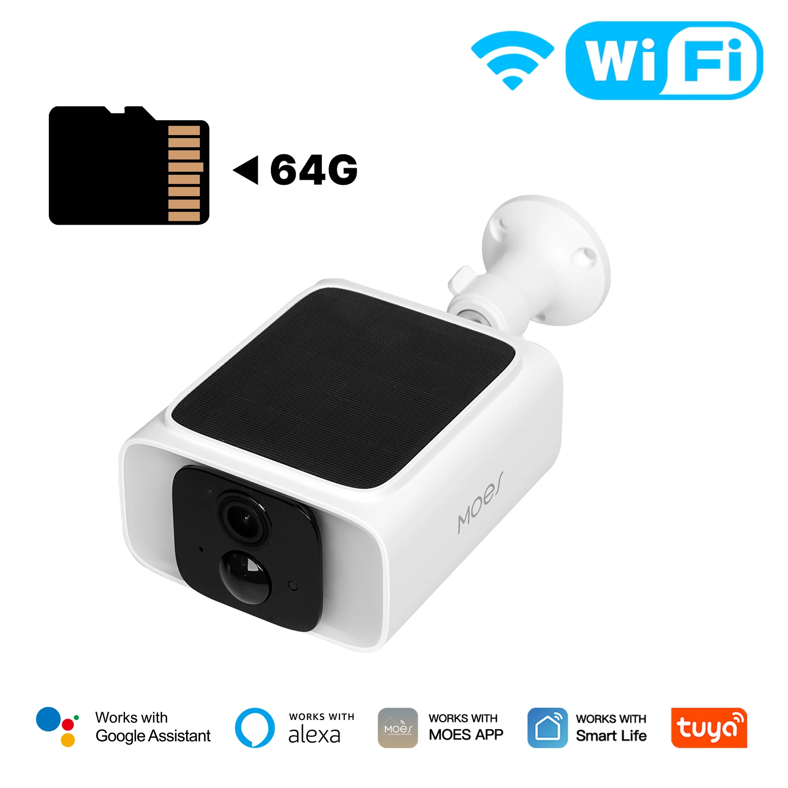 كاميرا ذكية بالطاقة الشمسية واي فاي 2.4/5GHz