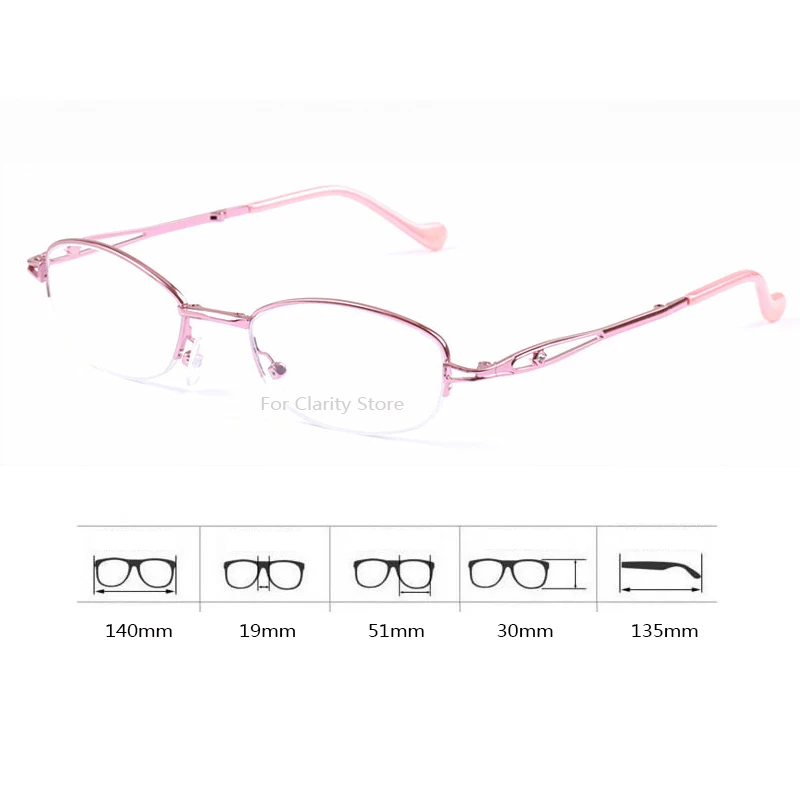 Portable Pink Folding Reading Glasses Women Eye Protection Eyeglass With Case Anti blue Presbyopic Glasses Gift For Old 6