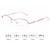 Portable Pink Folding Reading Glasses Women Eye Protection Eyeglass With Case Anti blue Presbyopic Glasses Gift For Old 6