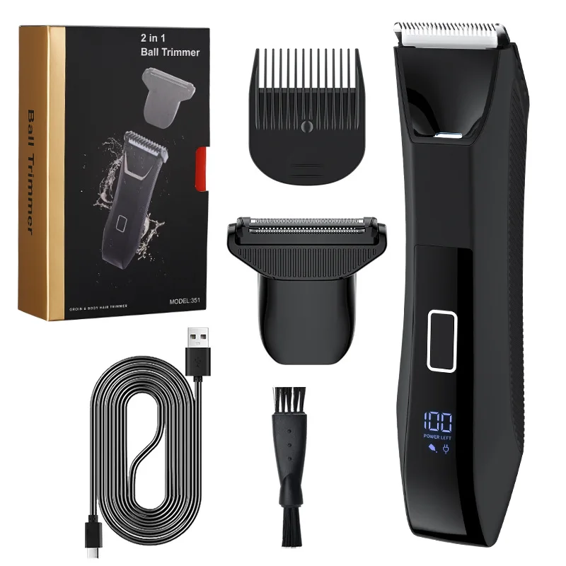 Xiaomi Youpin 2 IN 1 Painless Face Shaver Bikini Mens Body Trimmer IPX6 Waterproof Ball Trimmer Rechargeable Electric Shaver 4