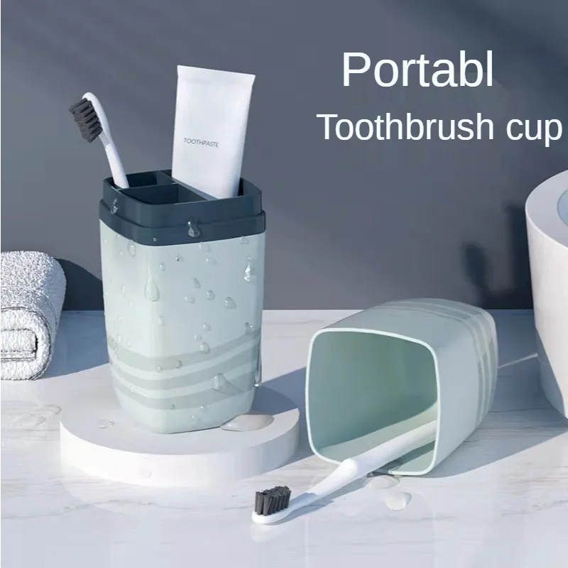 Portable Wash Cup Toothbrush Cup Mouthwash Toothbrush Household Set Tooth Cylinder Toothpaste Storage Box