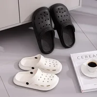 Solid Color Lightweight Comfortable Soft Slippers Classic Breathable Casual Simple Sandals Indoor Outdoor Beach Hollow 2