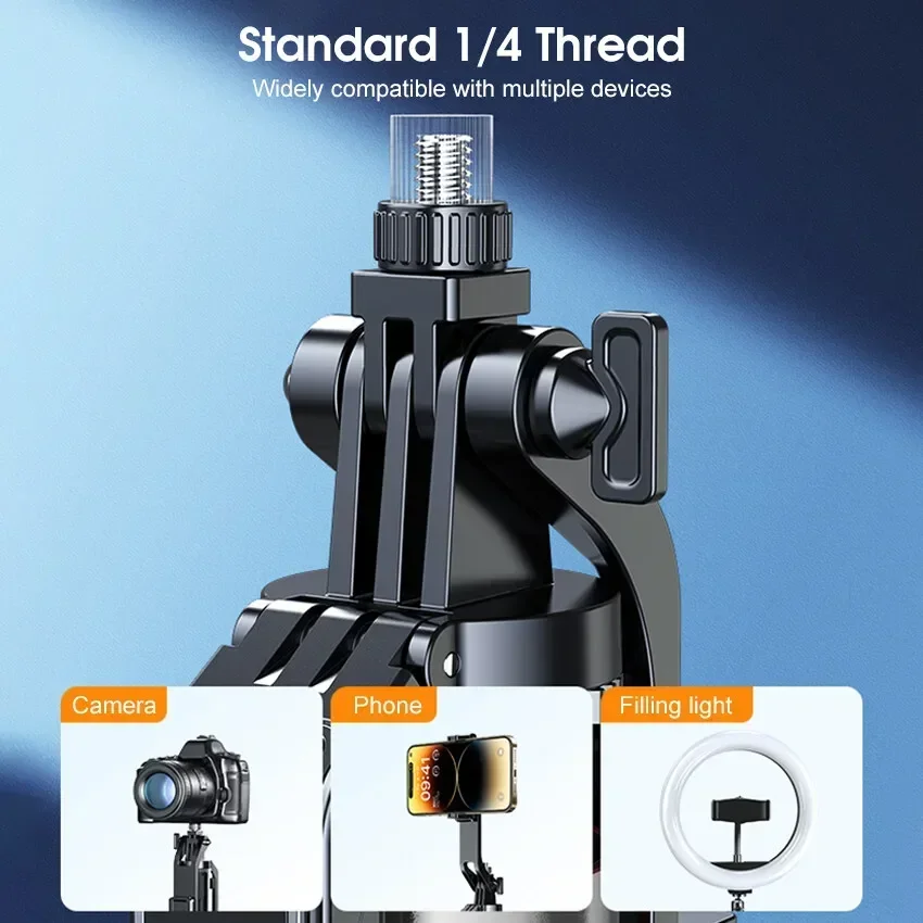 New P180/P185 Selfie Stick Quadripod 1.8m Extendable Anti-Shake Selfie Stick with Balance Handle 1/4" Screw for GoPro/Insta360